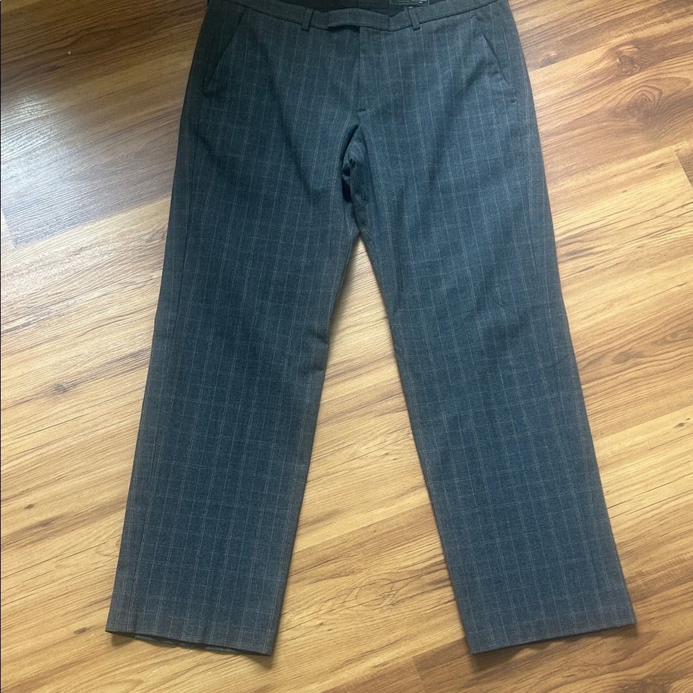 French Connection Charcoal Check Trousers size 36 perfect year round office wear